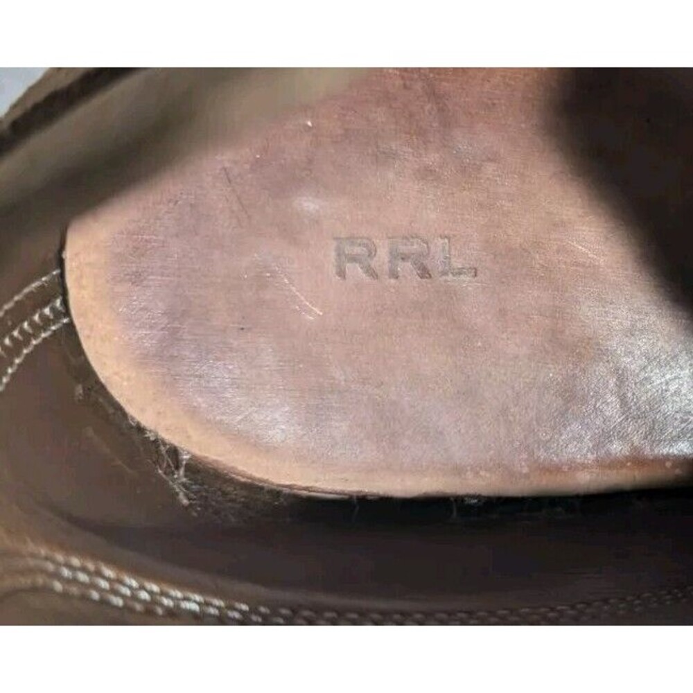 Double RL RRL Ralph Lauren Tan Rough Out Leather Powell Chukka Boots 11.5 D USA - Picture 7 of 13